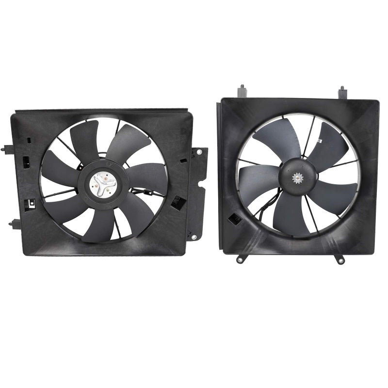 Fekuar Air Radiator Condenser Cooling Fan Assembly Motor Shroud Compatible with 2002-2006 CR-V CRV A/C 2003-2006 Element A/C # 38611PNA00, 38616P3G003 - Image 1